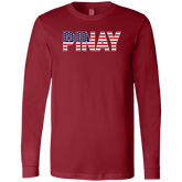 Pinay with US Flag Embedded Unisex Jersey Long Sleeve T-Shirt